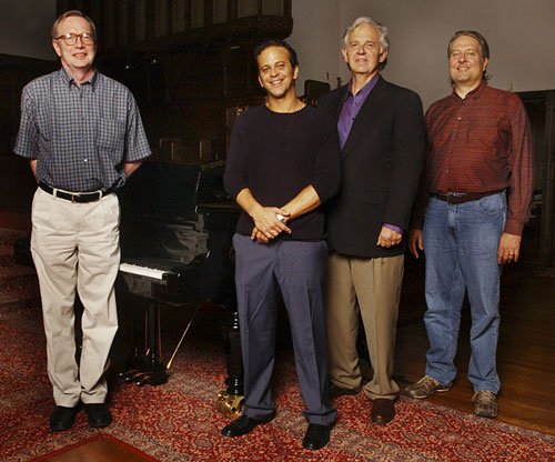 Bruce Babcock, Aaron Zigman, Bruce Broughton and Don Davis (Photograph by Annamaria DeSanto) 