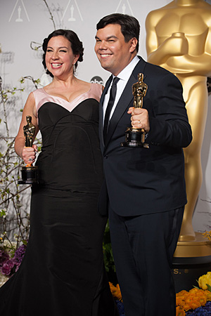 Kristen Anderson-Lopez and Robert Lopez