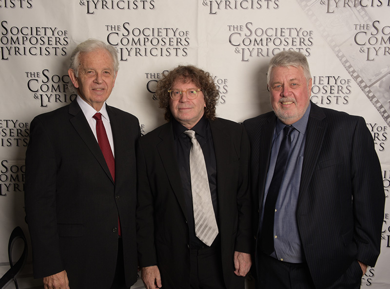 (L to R) Bruce Broughton, Randy Edelman, and Ashley Irwin