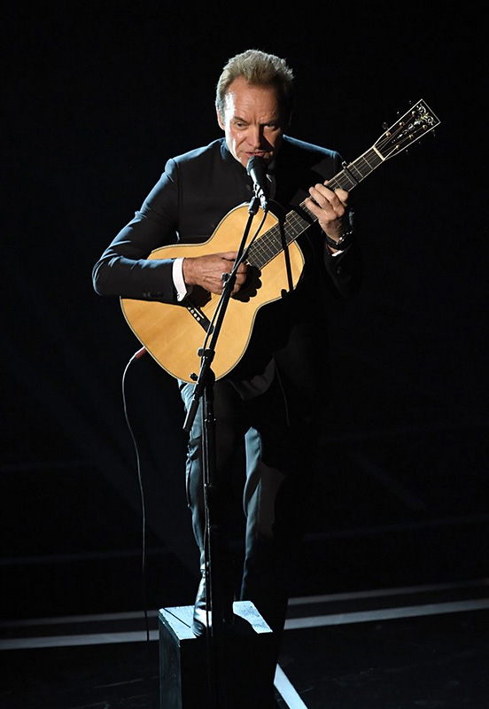 Sting sings