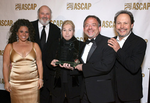 (From left) Marissa Jaret Winokur, Rob Reiner, Marilyn Bergman, Marc Shaiman and Billy Crystal