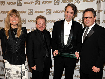 (Left to right) <i>Twilight</i> director Catherine Hardwicke, ASCAP president Paul Williams, Carter Burwell and <i>Gods and Monsters</i> director Bill Condon (photograph courtesy of ASCAP)