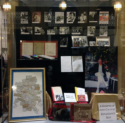 Display of gems from the john Cacavas Music Collection at USC's School of Cinematic Arts.