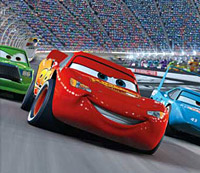 Owen Wilson as the voice of Lightening McQueen in 