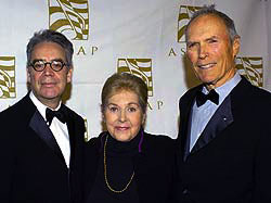 Composer Howard Shore, ASCAP President Marilyn Bergman and Director Clint Eastwood
Photo courtesy of ASCAP