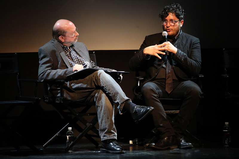 Jon Burlingame and composer Adam Taylor (Photo by: Dan MacMedan/Hulu)