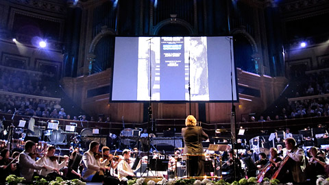 Nicholas Dodd leads the Royal Philharmonic Orchestra in the theme from <i>Midnight Cowboy</i>. 