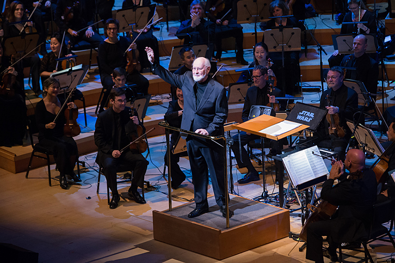 John Williams receives standing ovation.