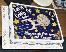 ...boldly going where no cake has gone before...