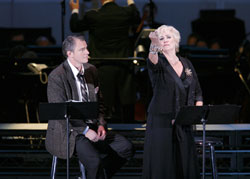 Douglas Sills as Joe Gillis and Betty Buckley as Norma Desmond.